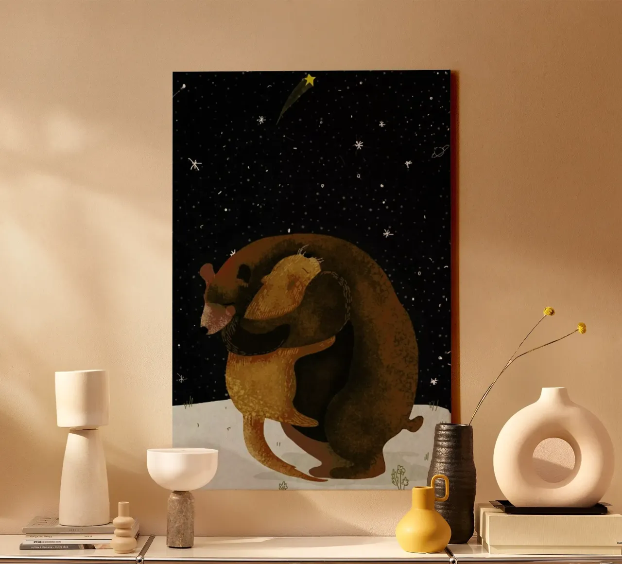 Hug tela da Amalia Restrepo