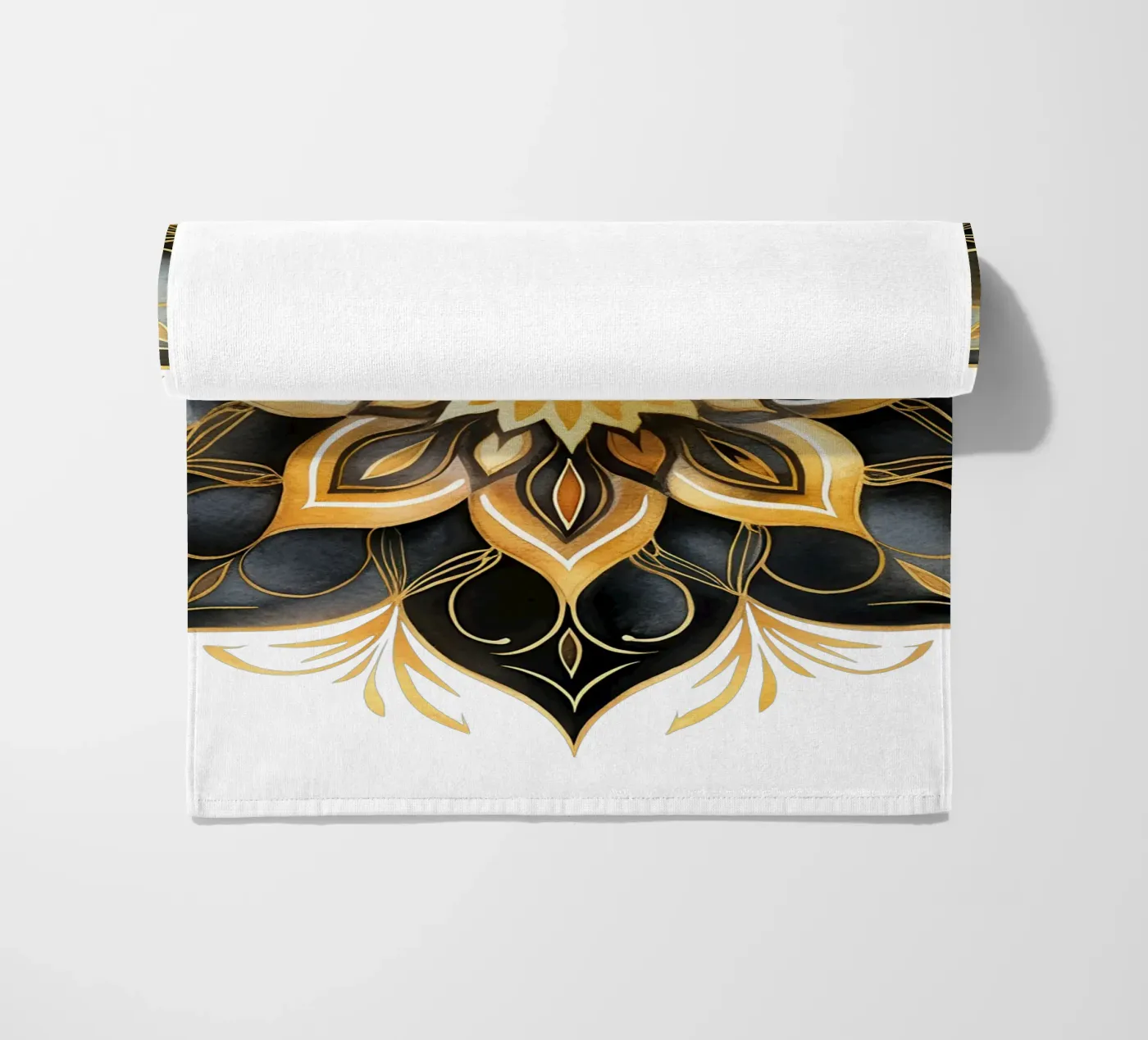 Black & Gold Mandala telo mare da Spiritual Touch