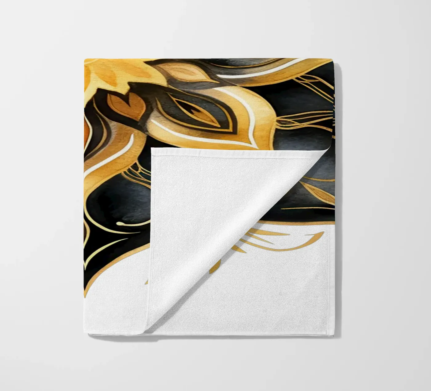 Black & Gold Mandala telo mare da Spiritual Touch