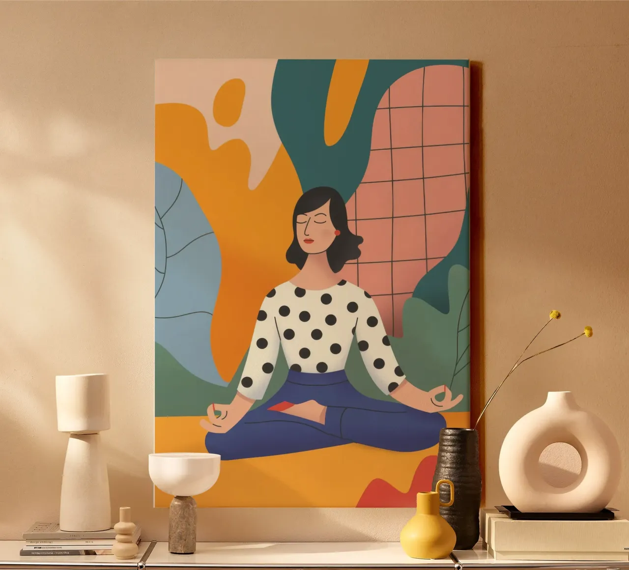 Meditare i colori astratti tela da Demar Galleria