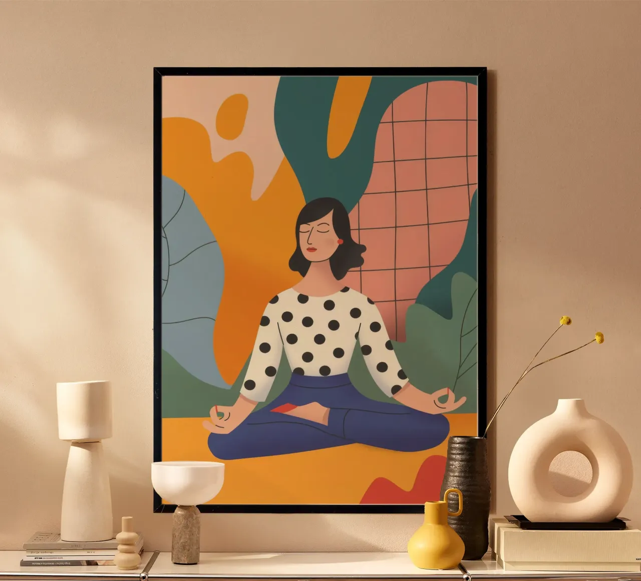 Meditare i colori astratti poster da Demar Galleria