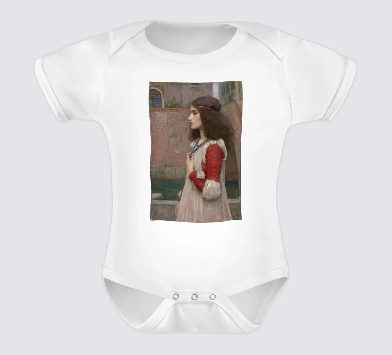 John William Waterhouse - Giulietta body neonato maniche corte da Timeless Artworks