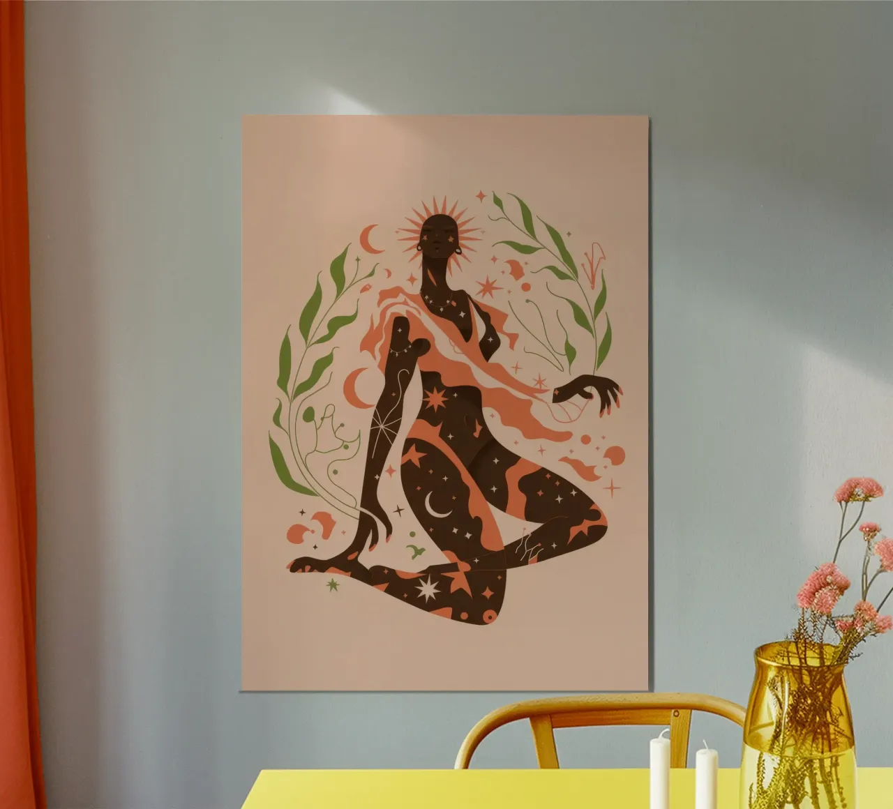Yoga Houding Loof forex-plaat van Demar Galleria