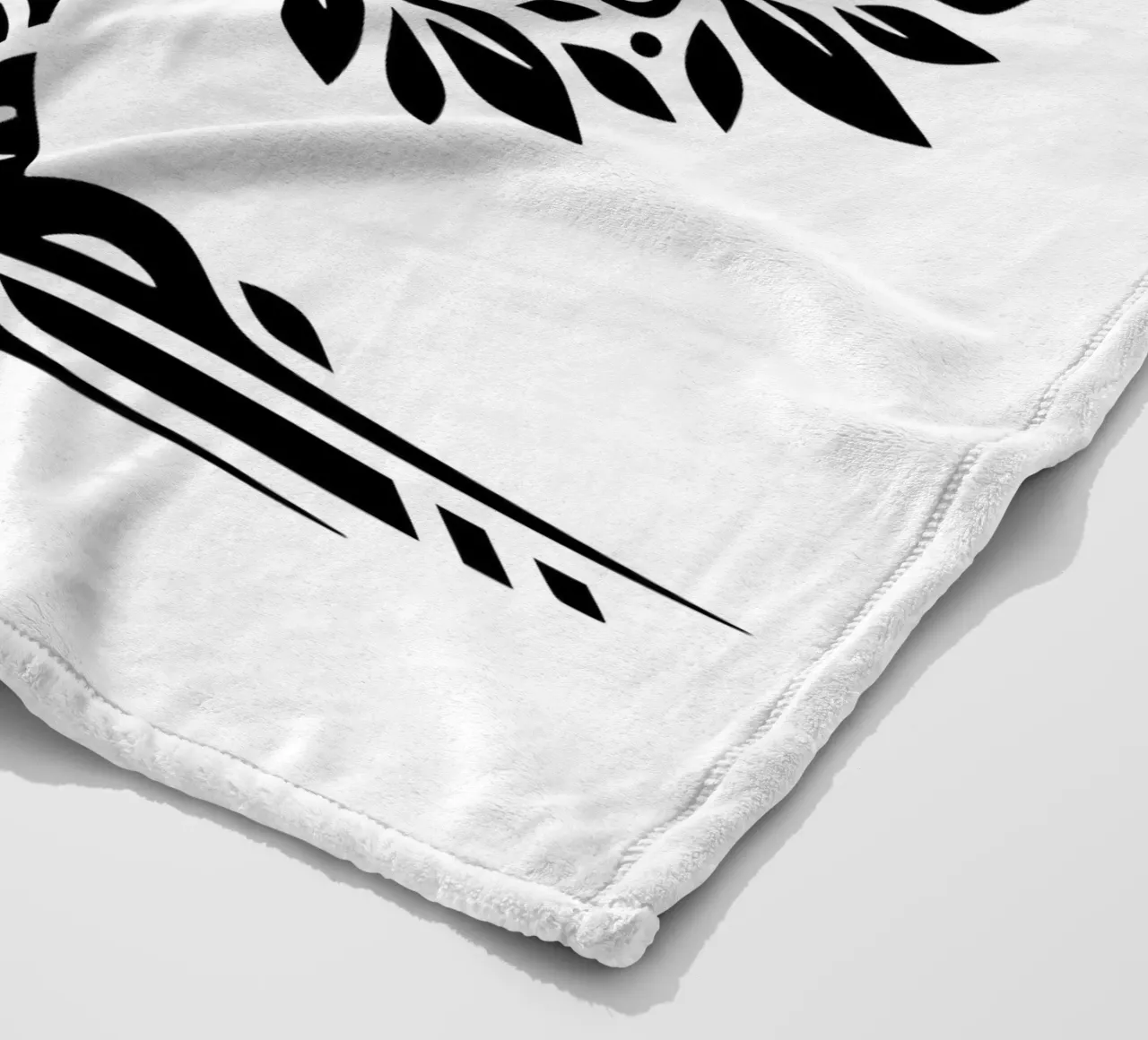 Albero della vita in bianco e nero coperta in pile da Spiritual Touch