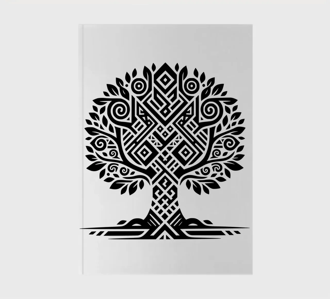 Albero della vita in bianco e nero diario da Spiritual Touch