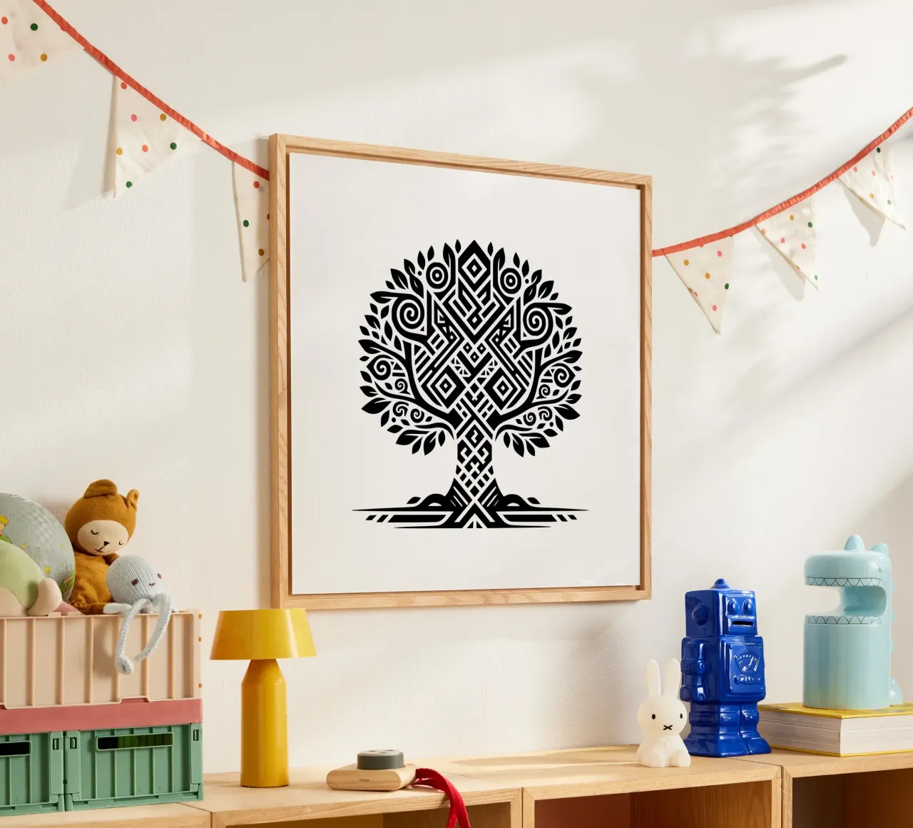 Albero della vita in bianco e nero plexiglass da Spiritual Touch