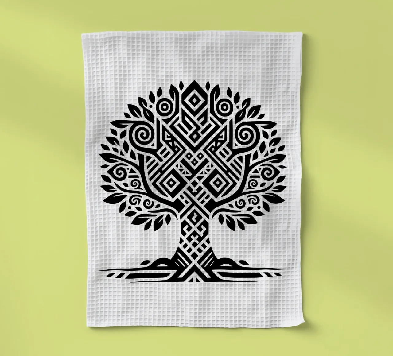 Albero della vita in bianco e nero canovaccio da cucina da Spiritual Touch