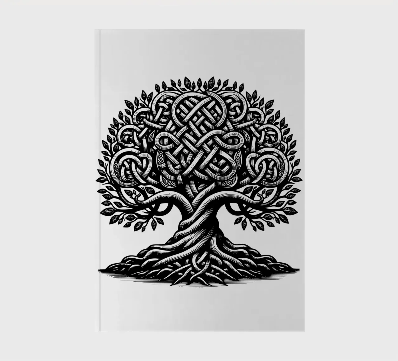 Albero della vita in bianco e nero diario da Spiritual Touch