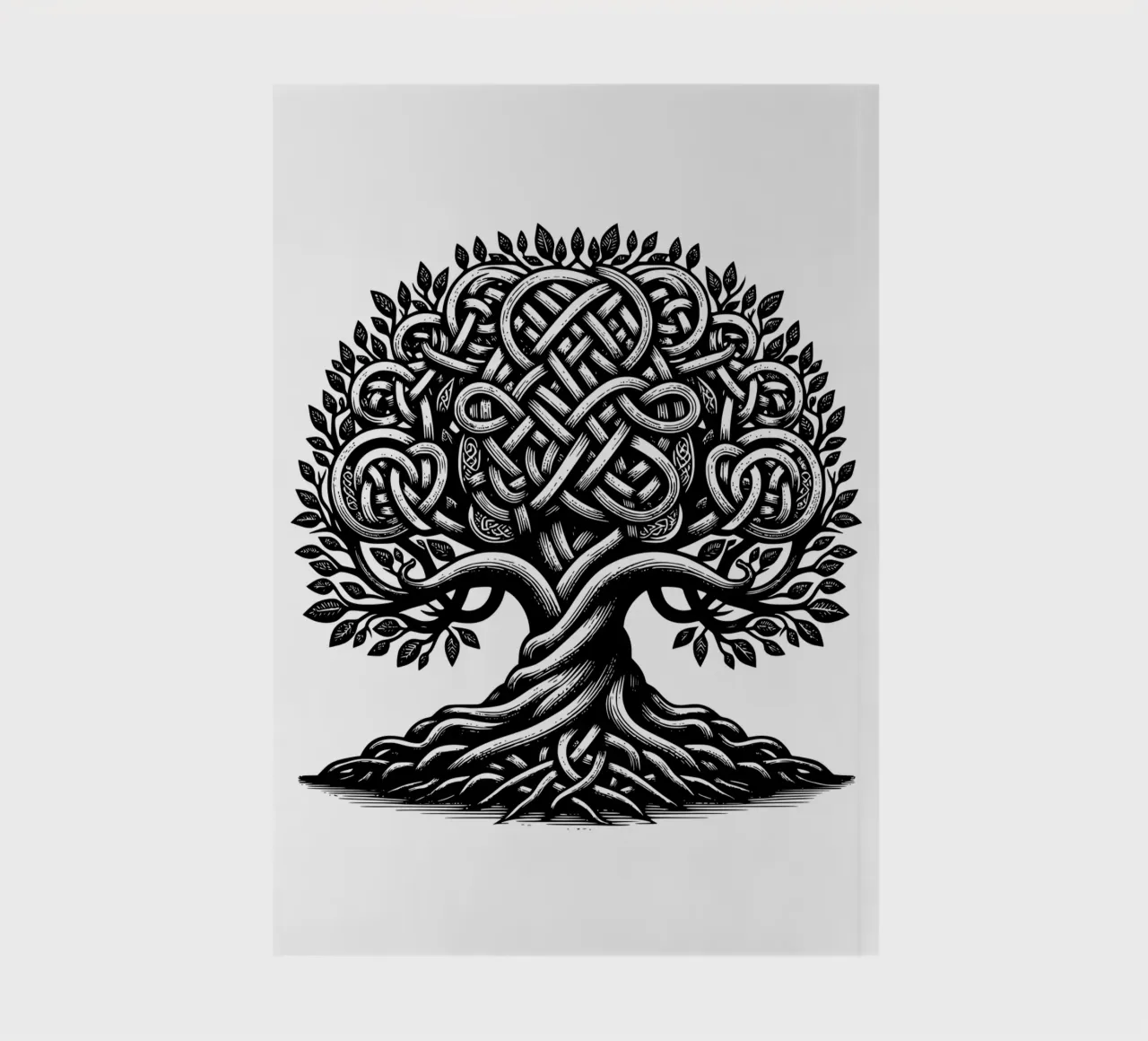 Albero della vita in bianco e nero diario da Spiritual Touch