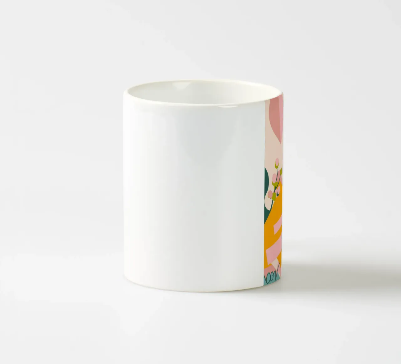 Fogliame astratto e luminoso tazza in ceramica da Demar Galleria