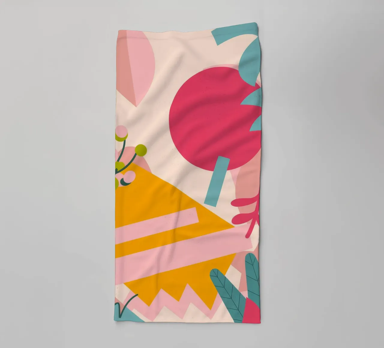 Feuillage abstrait lumineux serviette de bain de Demar Galleria