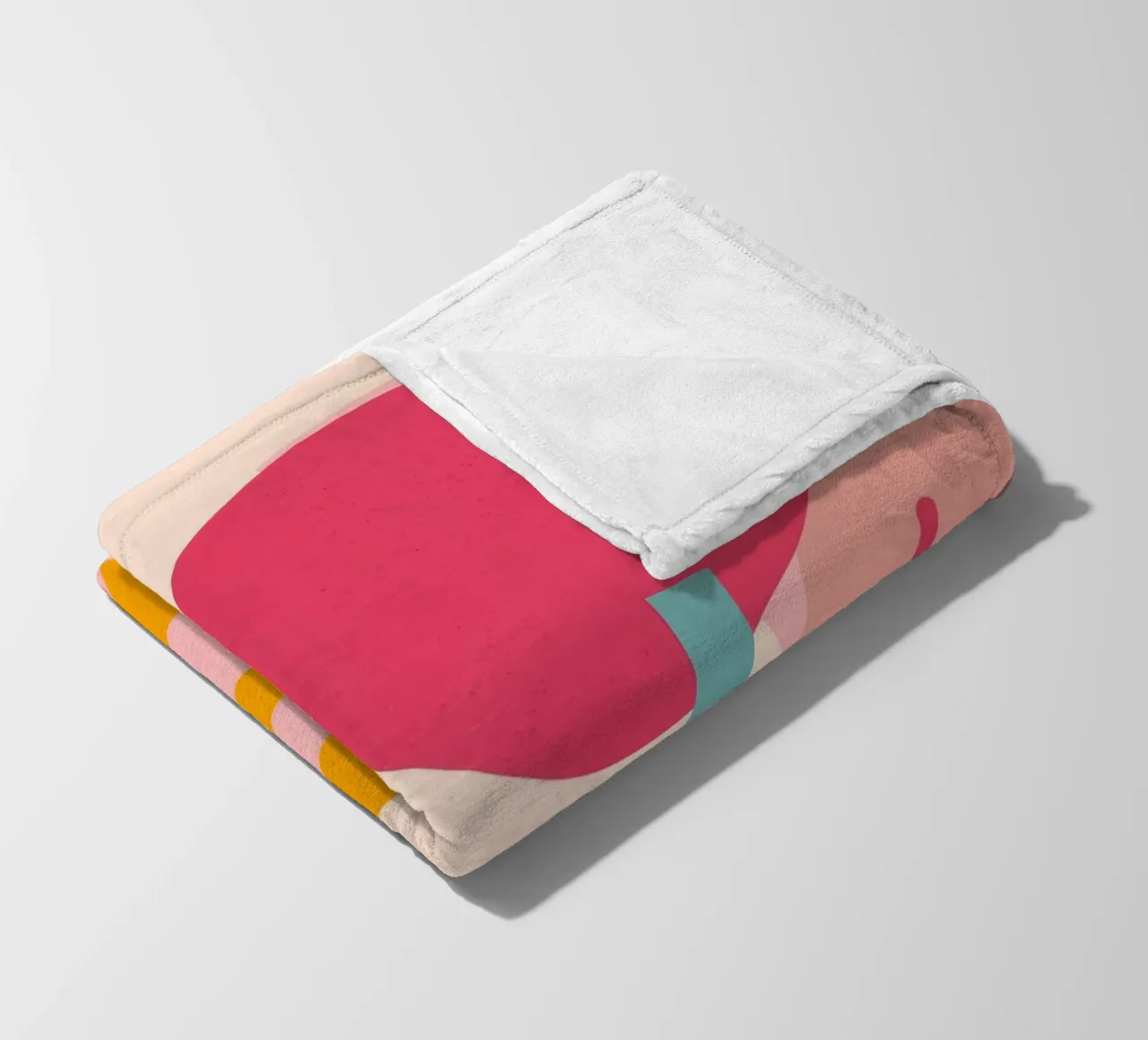 Bright Abstract Foliage fleece blanket by Demar Galleria