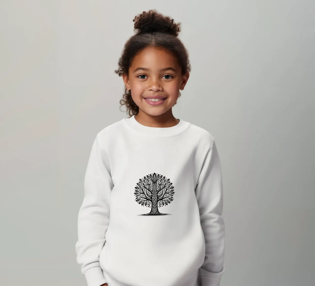 Albero della vita in bianco e nero felpa bambino da Spiritual Touch