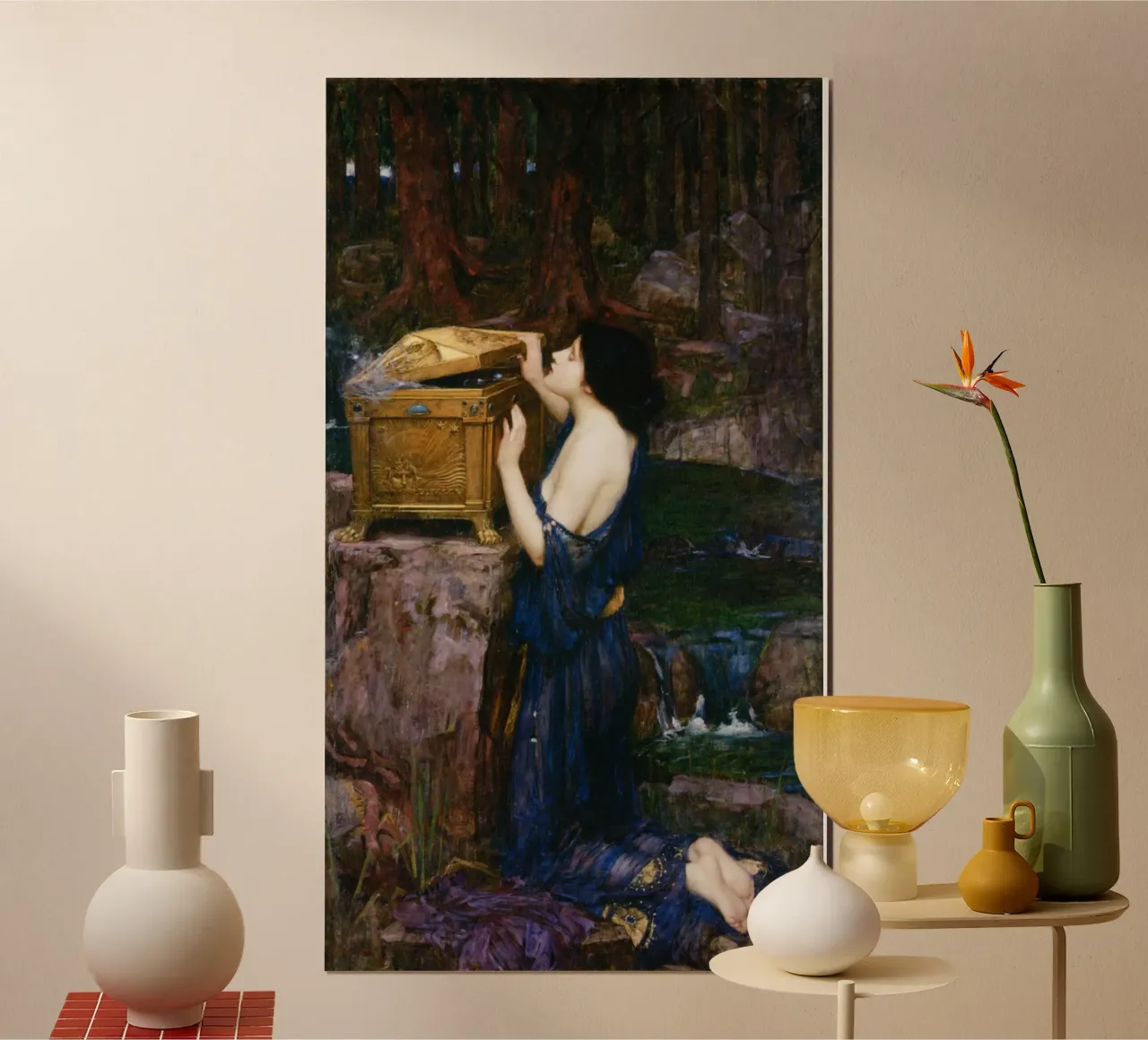 John William Waterhouse - Pandora carta hahnemühle da Timeless Artworks