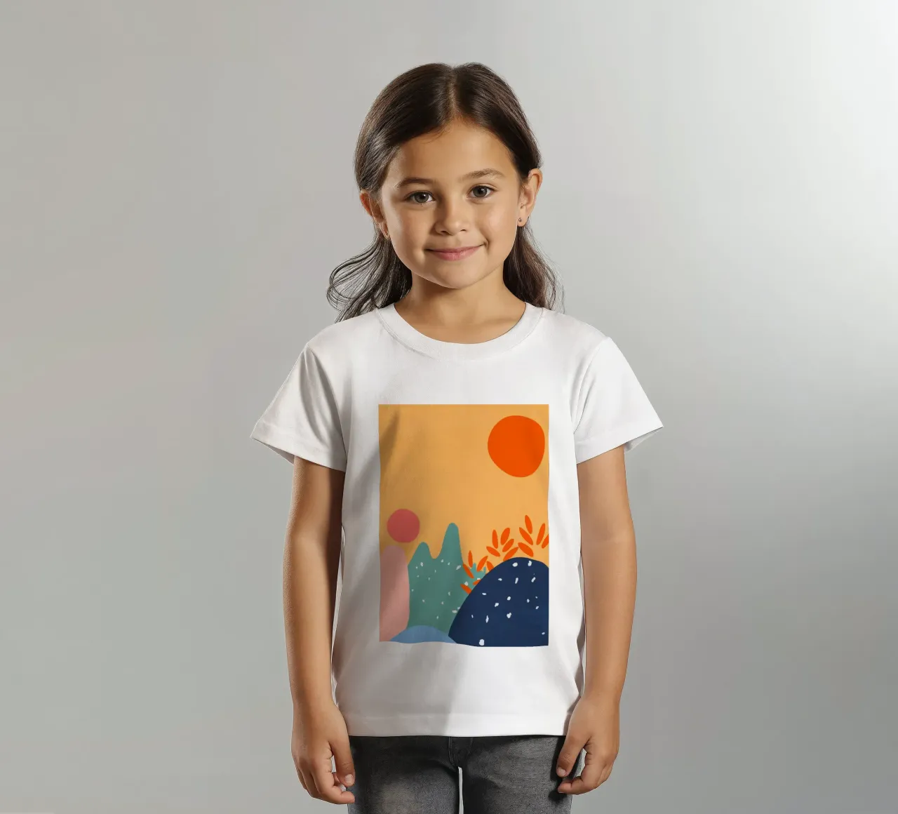 Forme astratte del sole t-shirt bambini da Demar Galleria