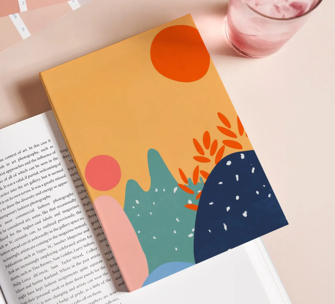 Abstract Sun Shapes notebook by Demar Galleria