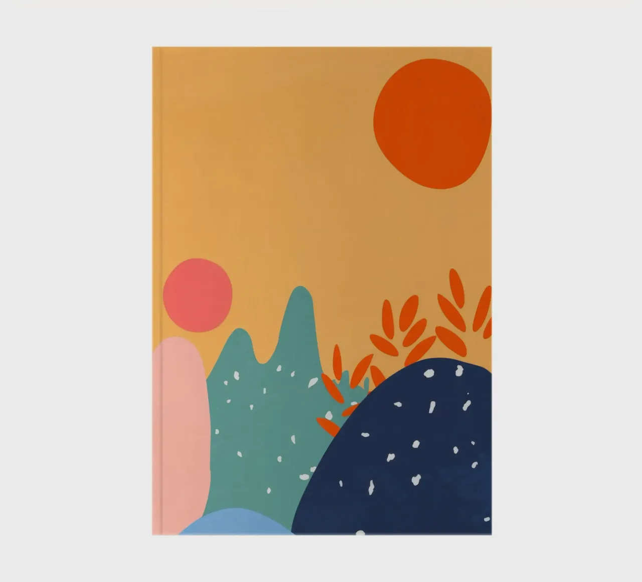 Abstract Sun Shapes notebook by Demar Galleria