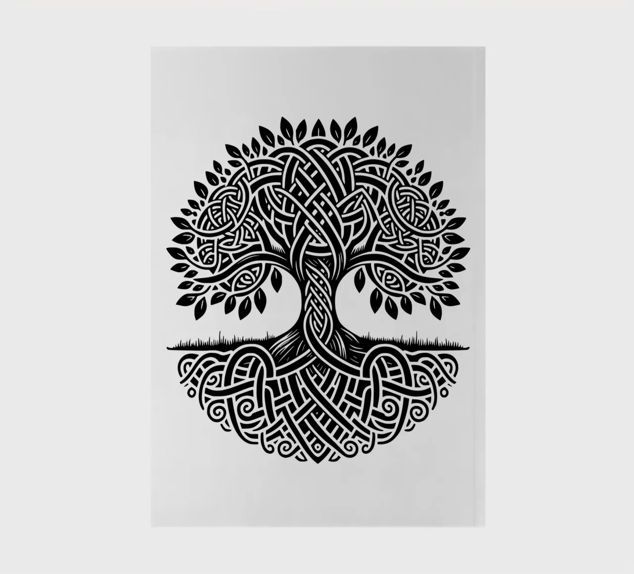 Black & White Tree of Life notebook by Spiritual Touch