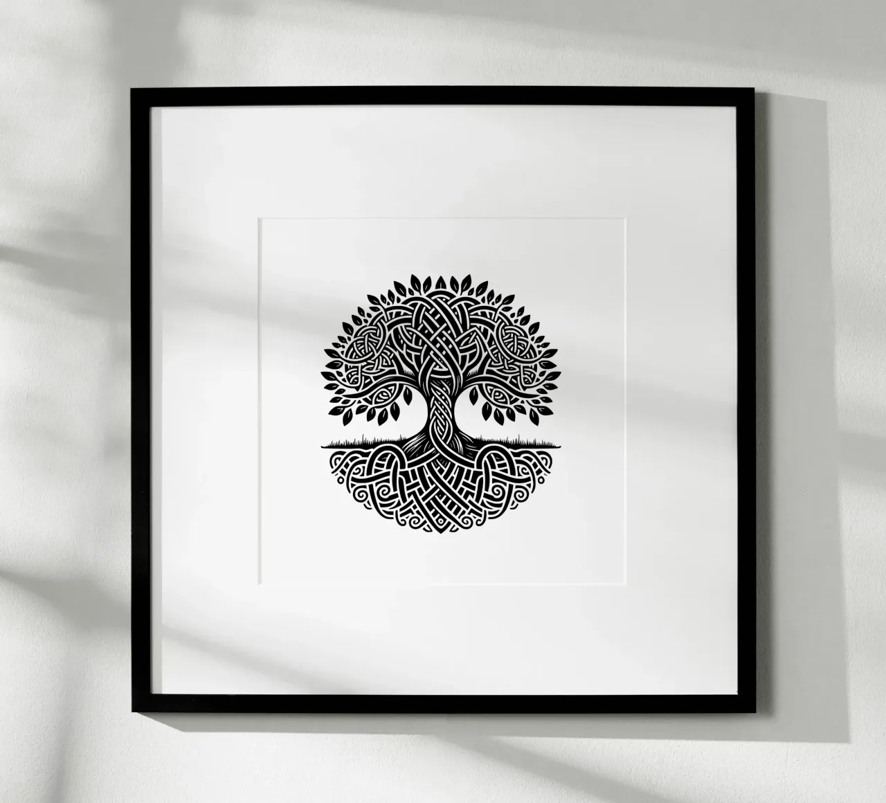 Albero della vita in bianco e nero carta hahnemühle da Spiritual Touch