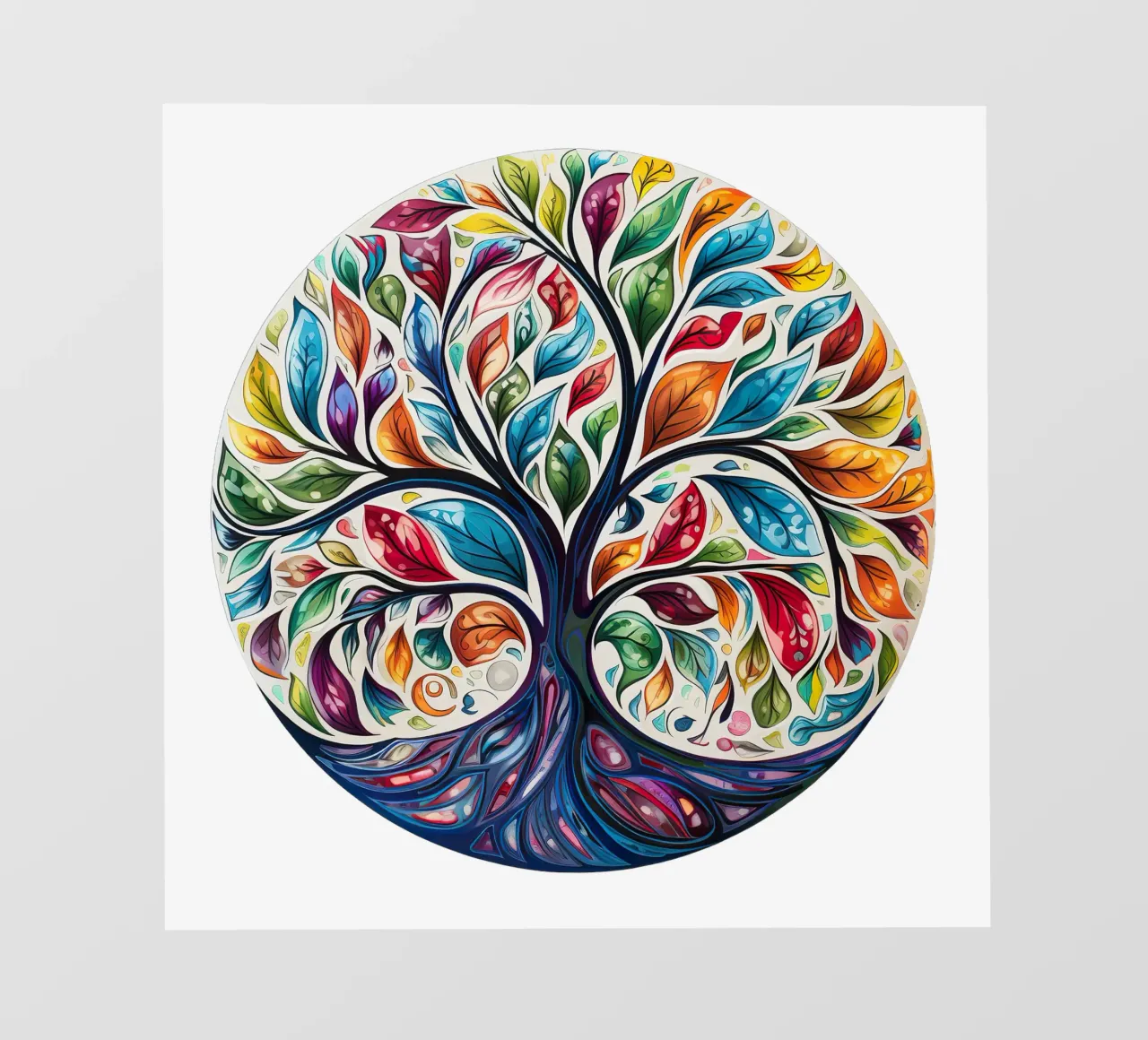 Albero della vita colorato telo in pvc da Spiritual Touch