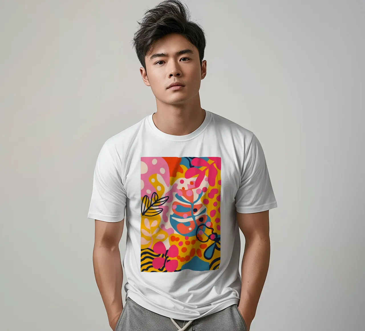 Natura astratta colorata t-shirt da Demar Galleria