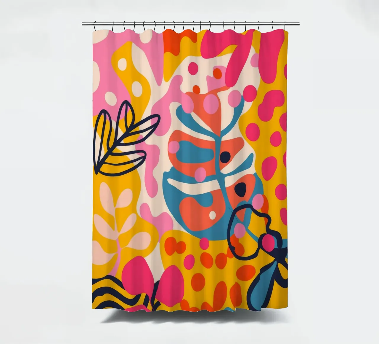 Colorful Abstract Nature shower curtain by Demar Galleria