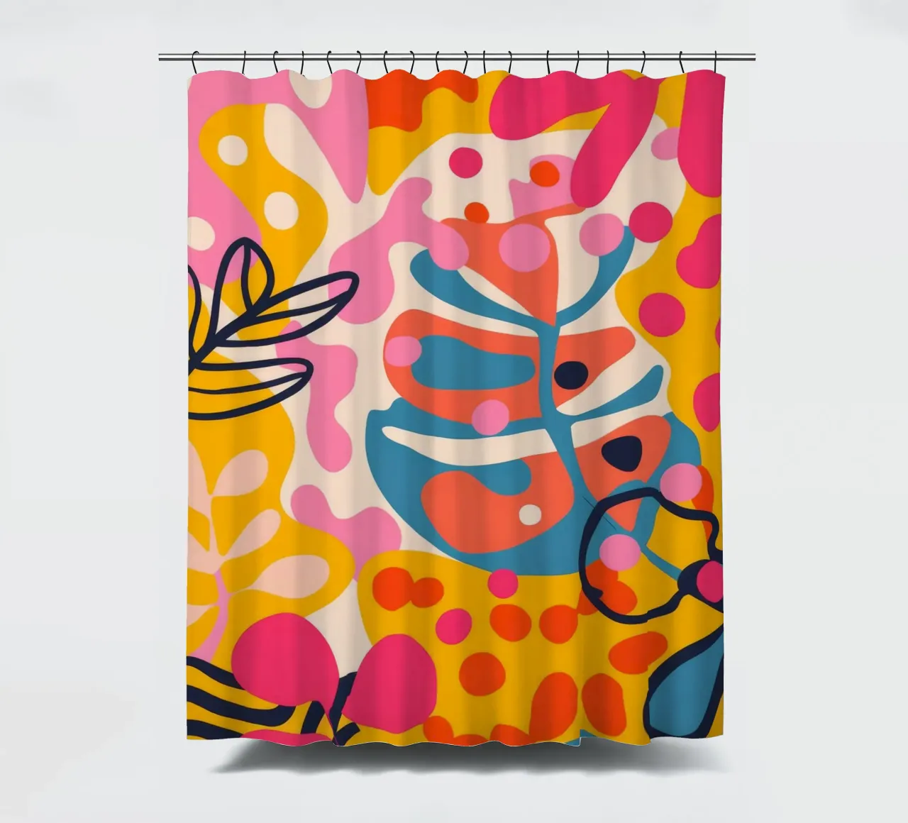 Colorful Abstract Nature shower curtain by Demar Galleria