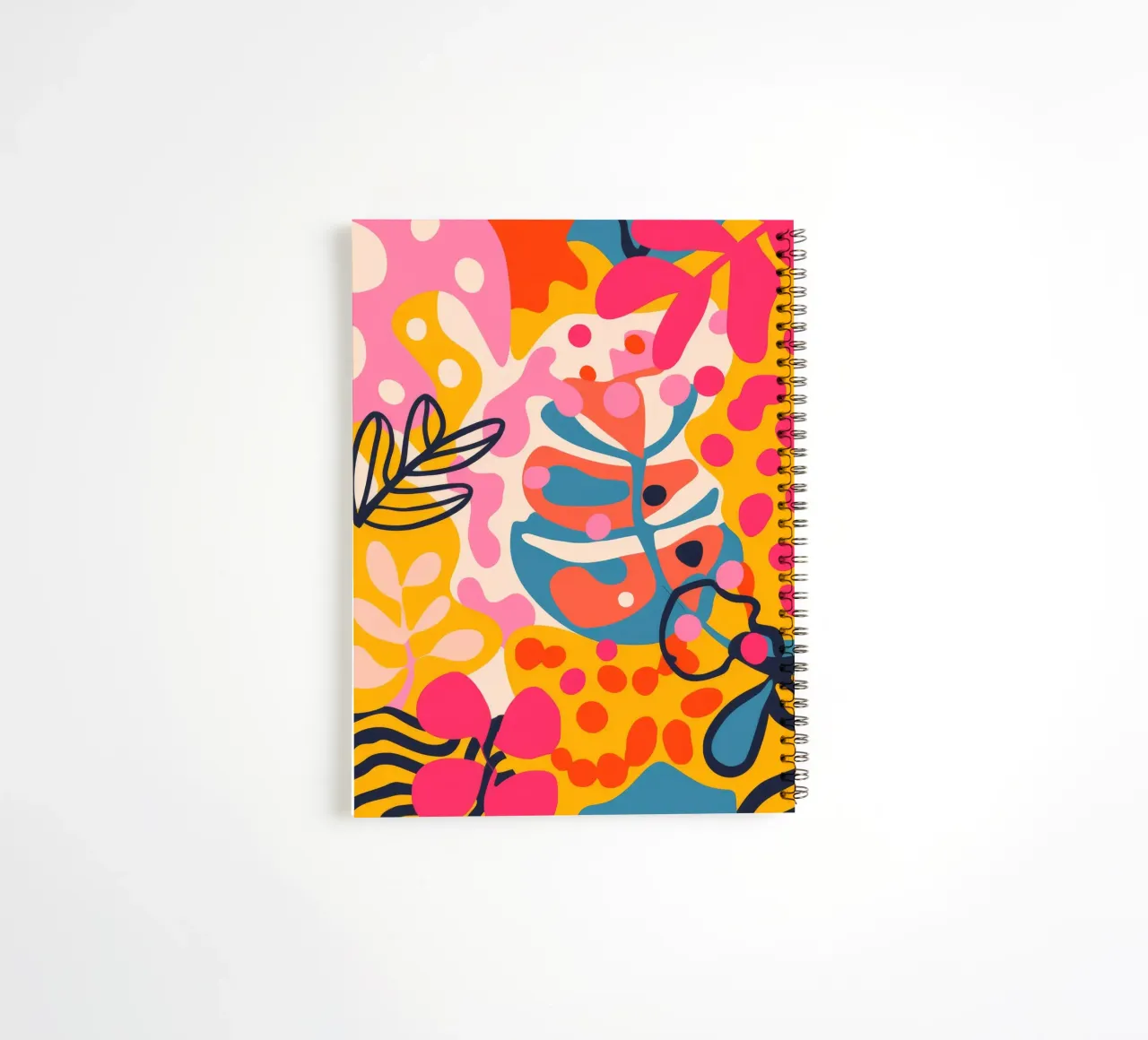 Colorful Abstract Nature spiral notebook by Demar Galleria