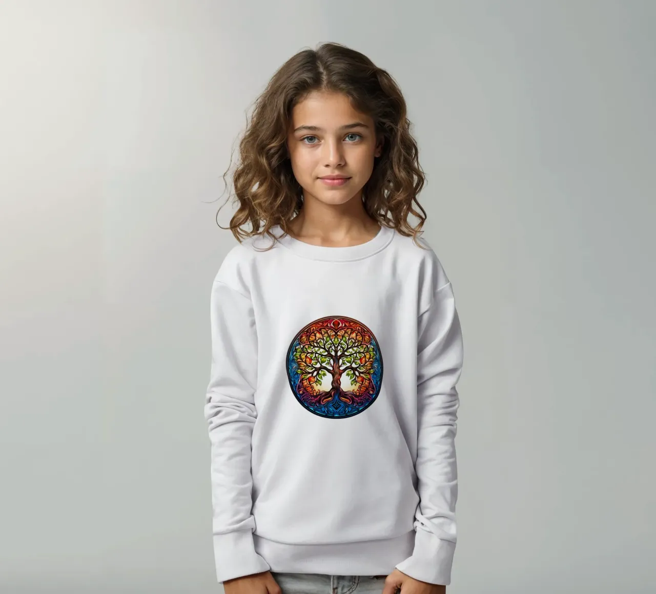 Albero della vita colorato felpa bambino da Spiritual Touch