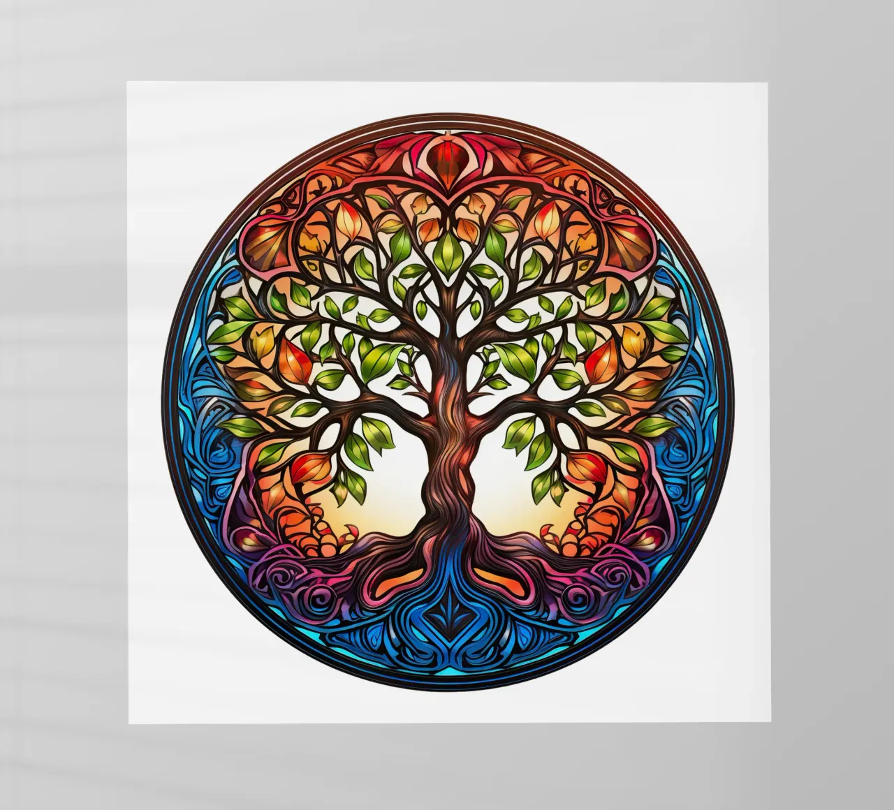 Albero della vita colorato pellicola backlit da Spiritual Touch