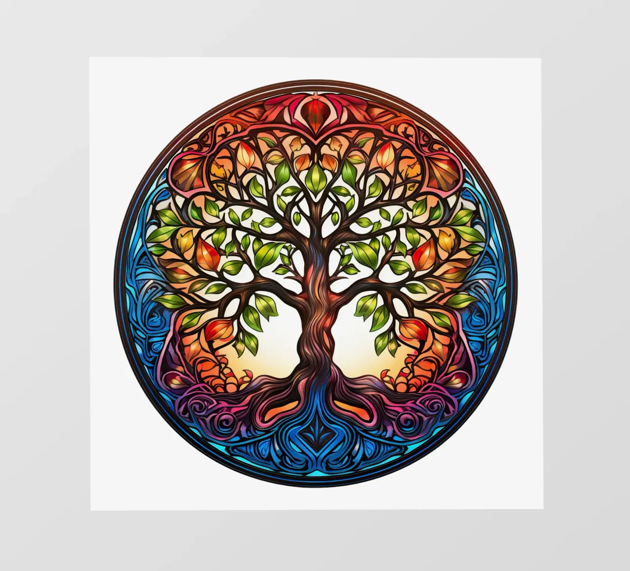 Albero della vita colorato telo in pvc da Spiritual Touch