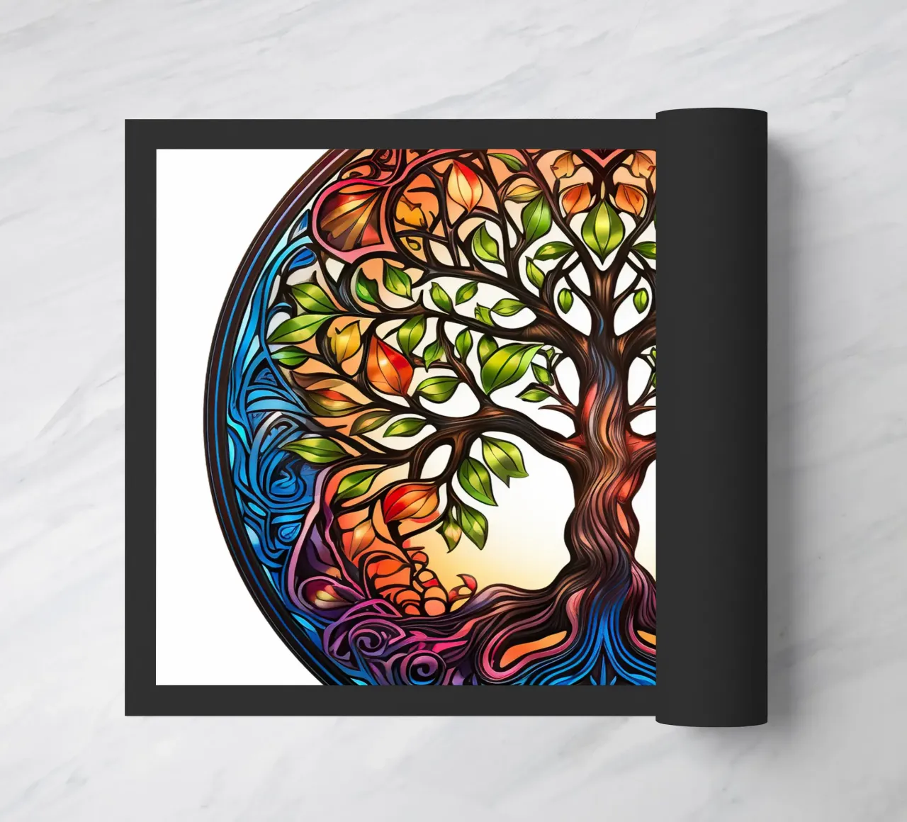 Albero della vita colorato zerbino da Spiritual Touch