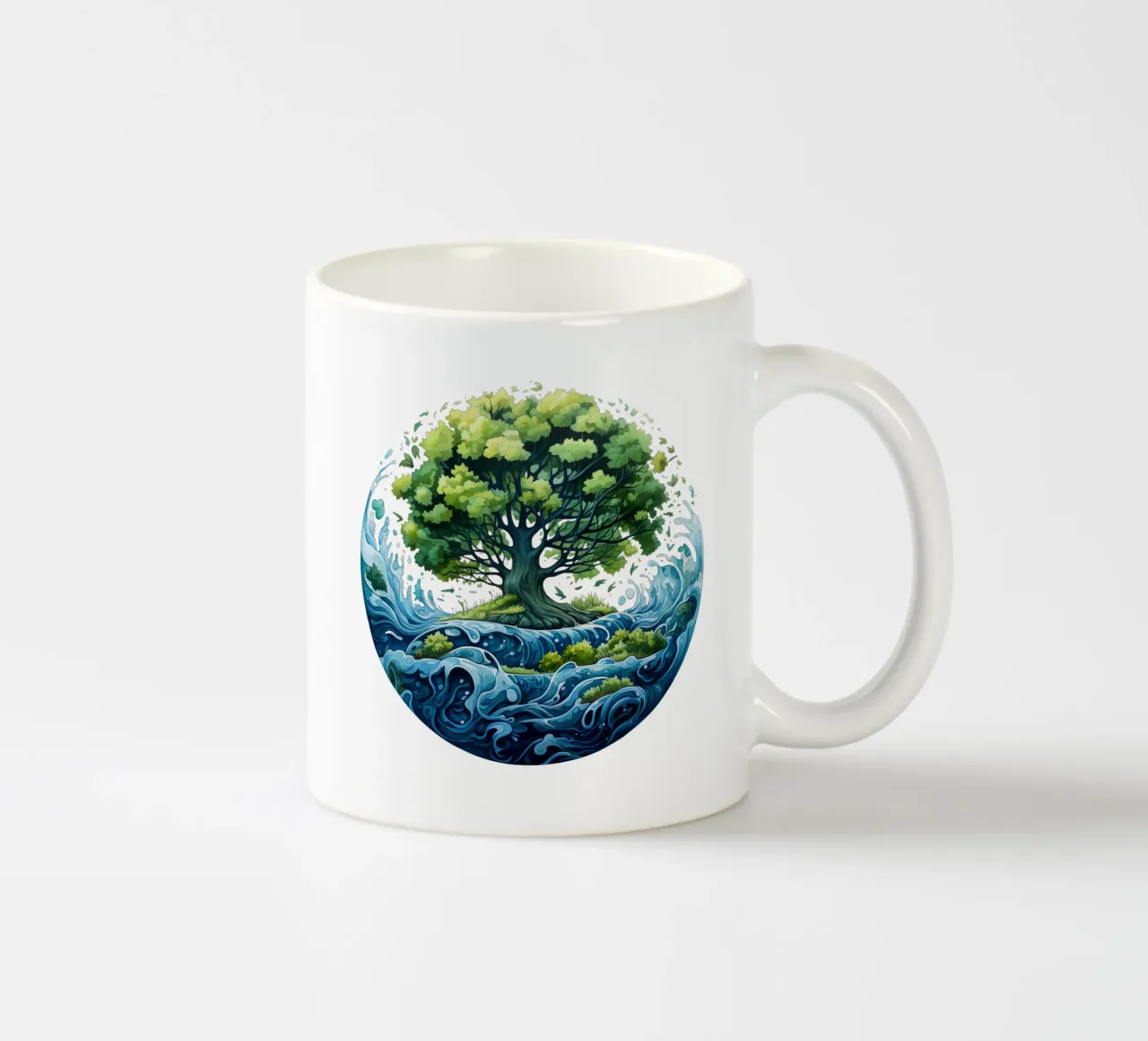 Albero della vita colorato tazza in ceramica da Spiritual Touch