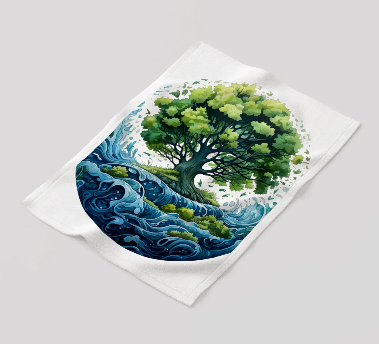 Albero della vita colorato coperta in pile da Spiritual Touch