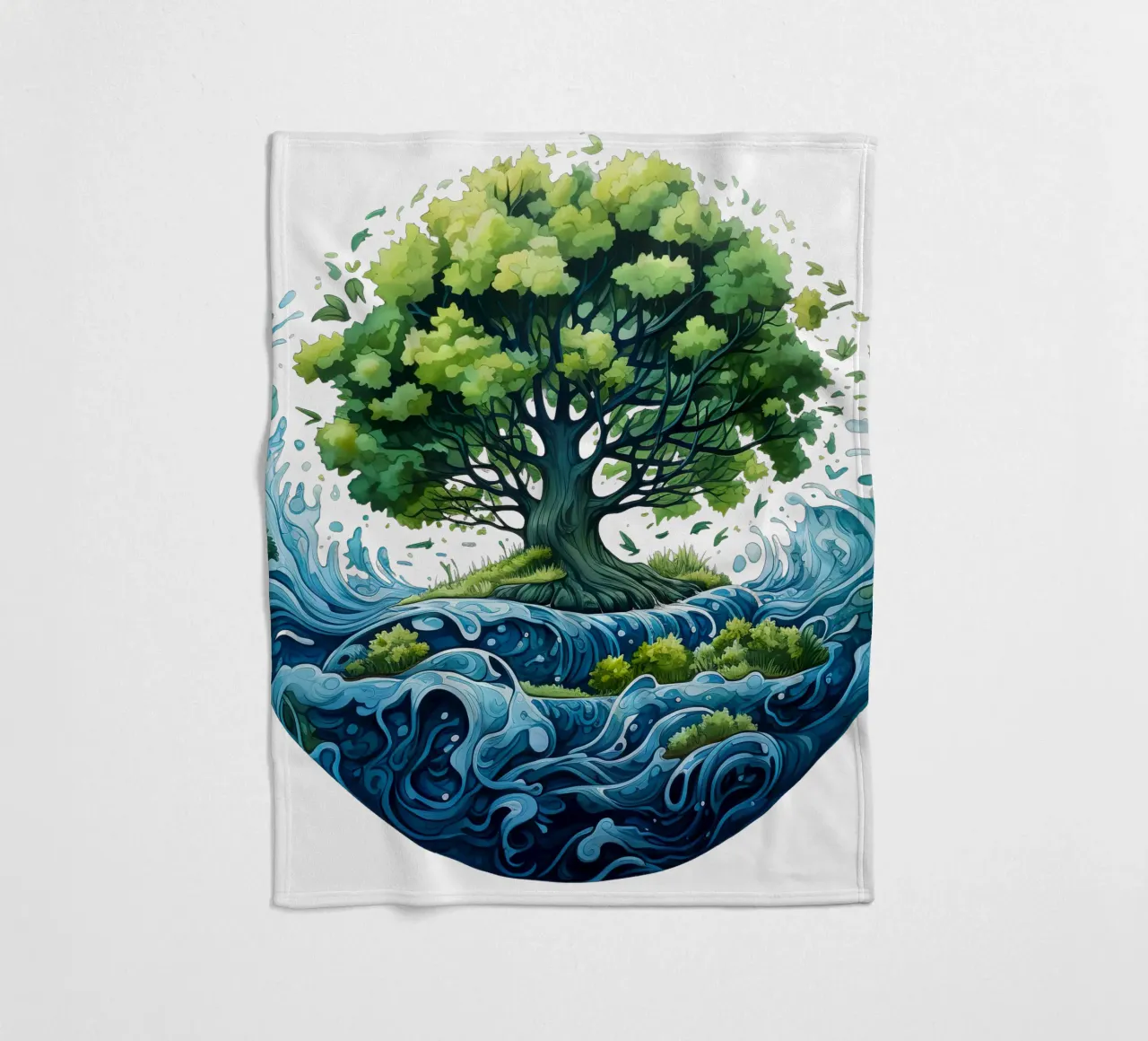 Albero della vita colorato coperta in pile da Spiritual Touch