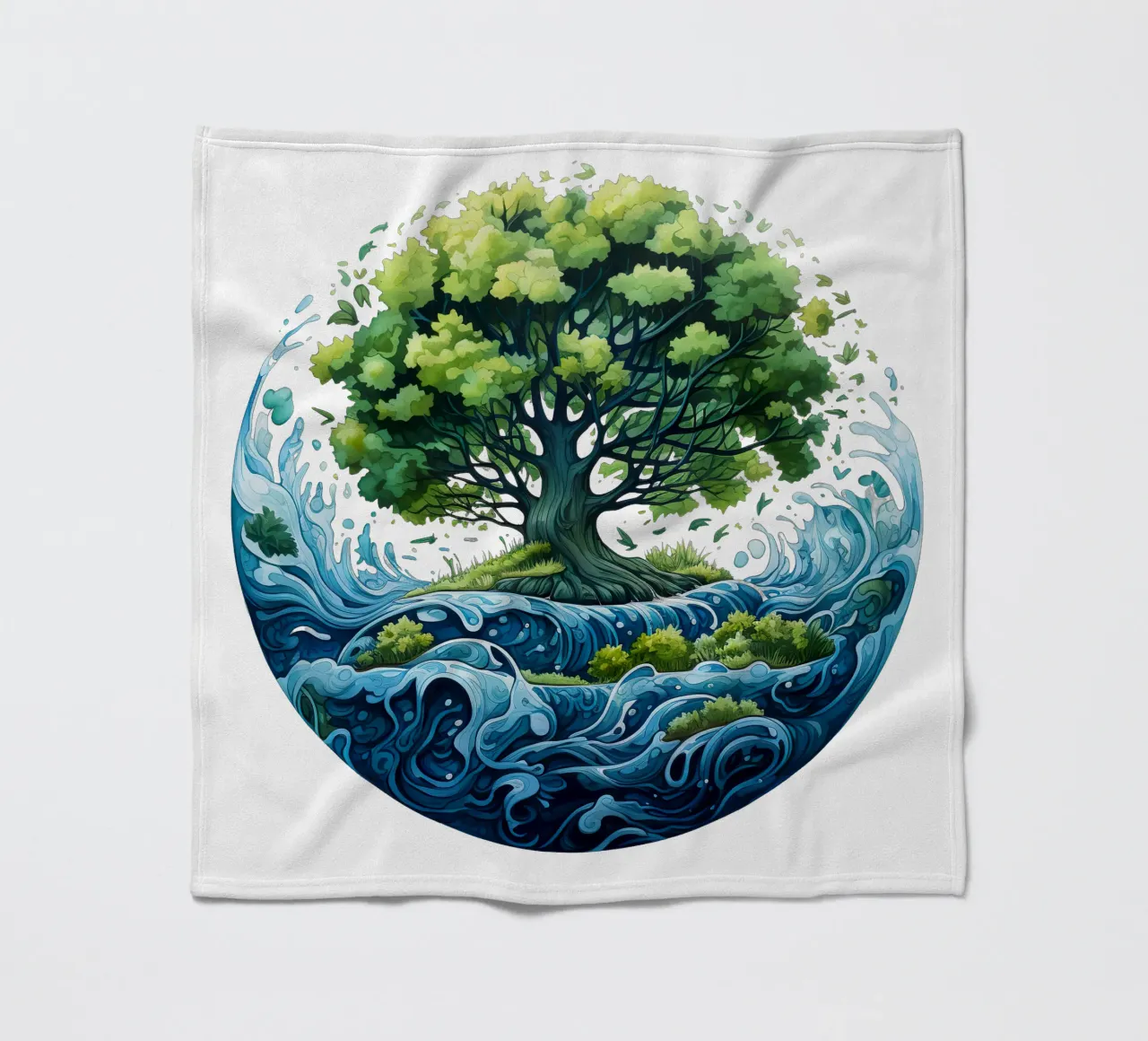 Albero della vita colorato coperta in pile da Spiritual Touch