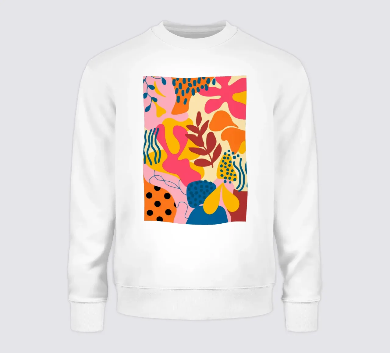Abstract Floral Patterns sweatshirt by Demar Galleria