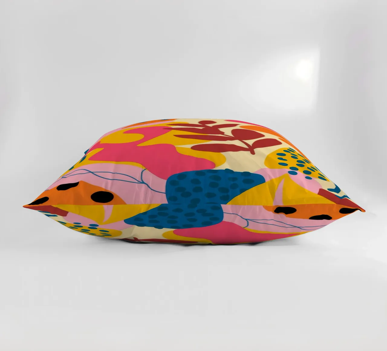 Abstract Floral Patterns decorative cushion by Demar Galleria
