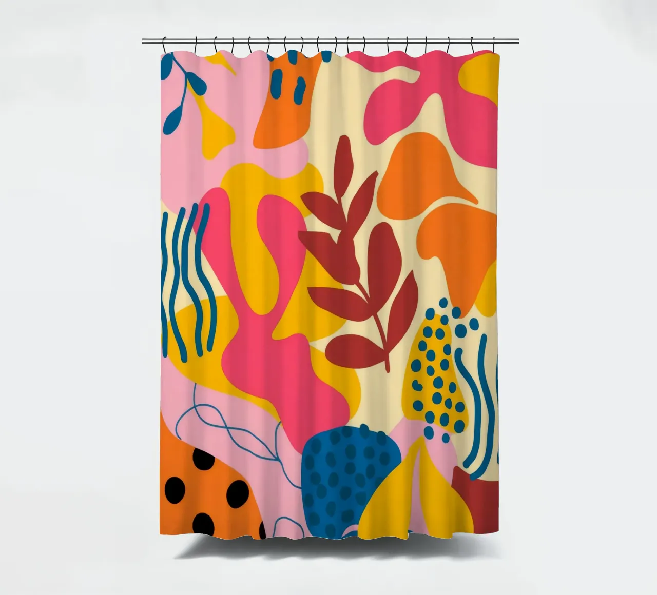 Abstract Floral Patterns shower curtain by Demar Galleria