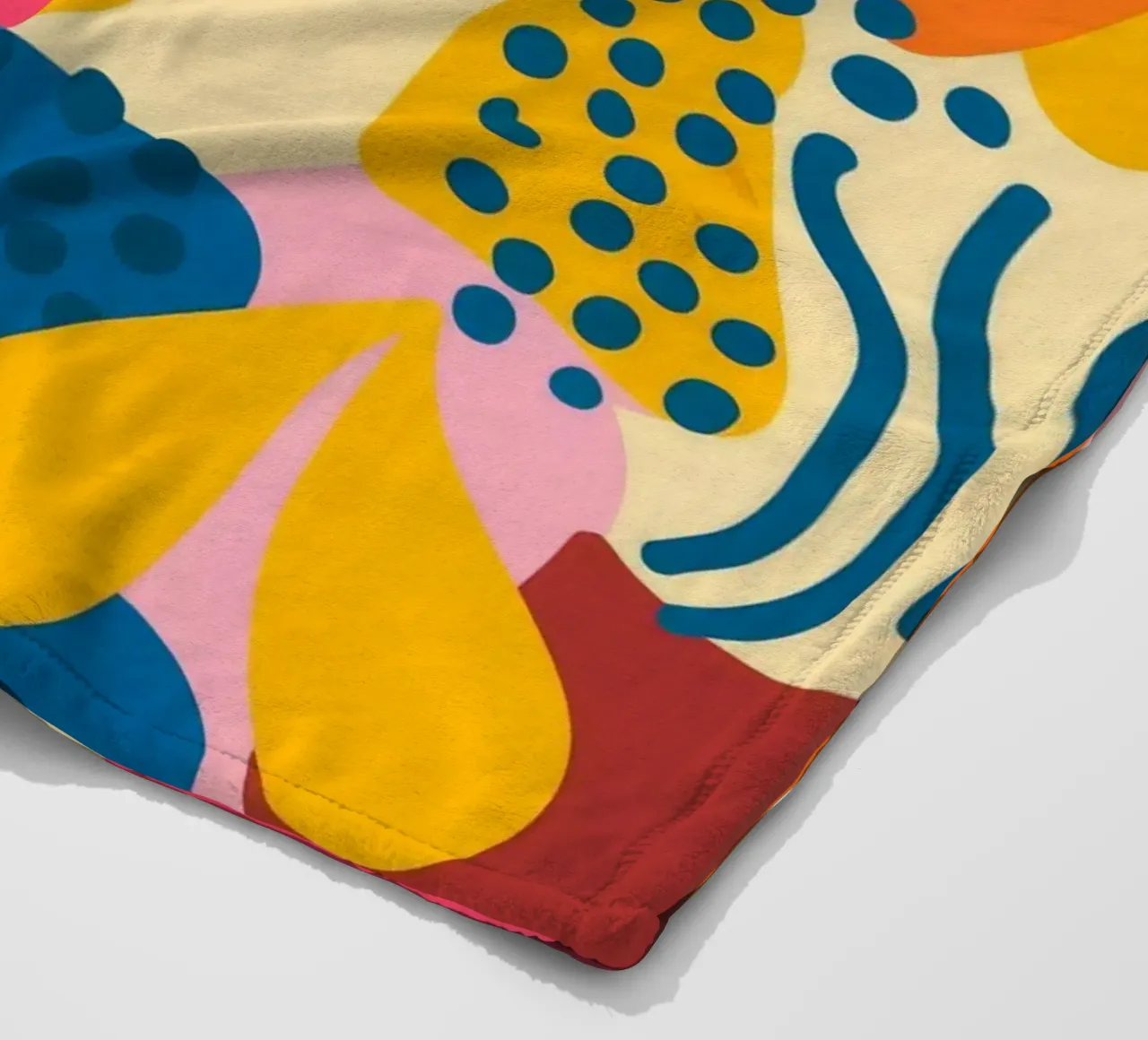 Abstract Floral Patterns fleece blanket by Demar Galleria