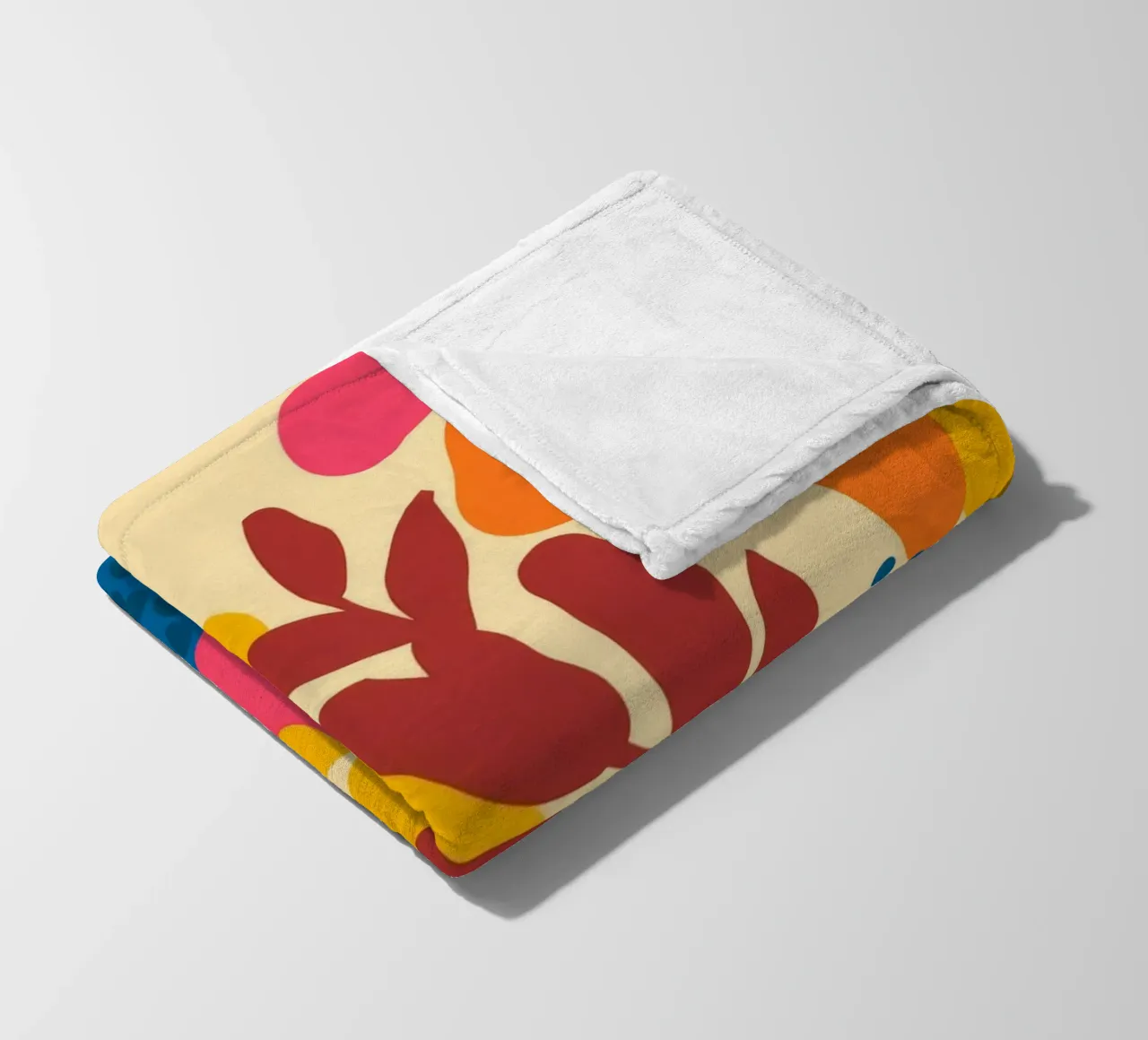Abstract Floral Patterns fleece blanket by Demar Galleria
