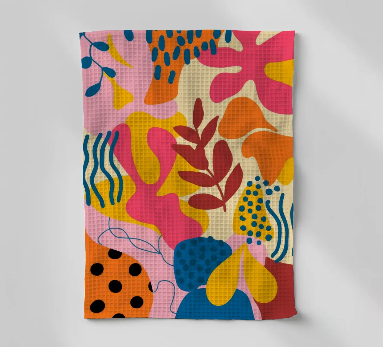Abstract Floral Patterns tea towel by Demar Galleria