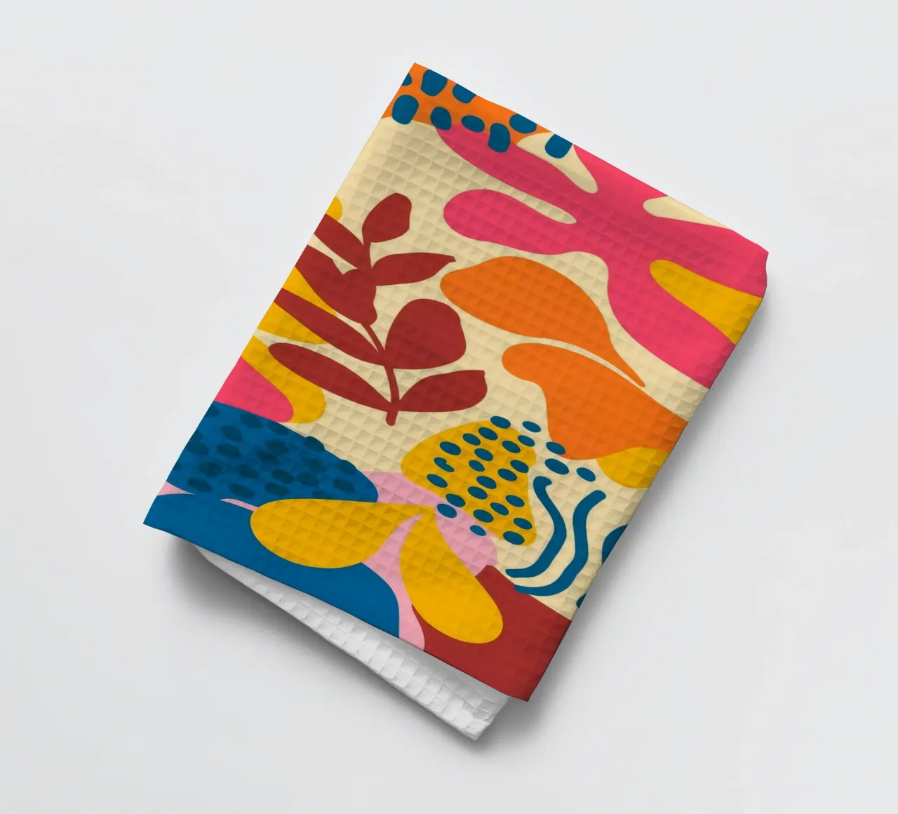Abstract Floral Patterns tea towel by Demar Galleria