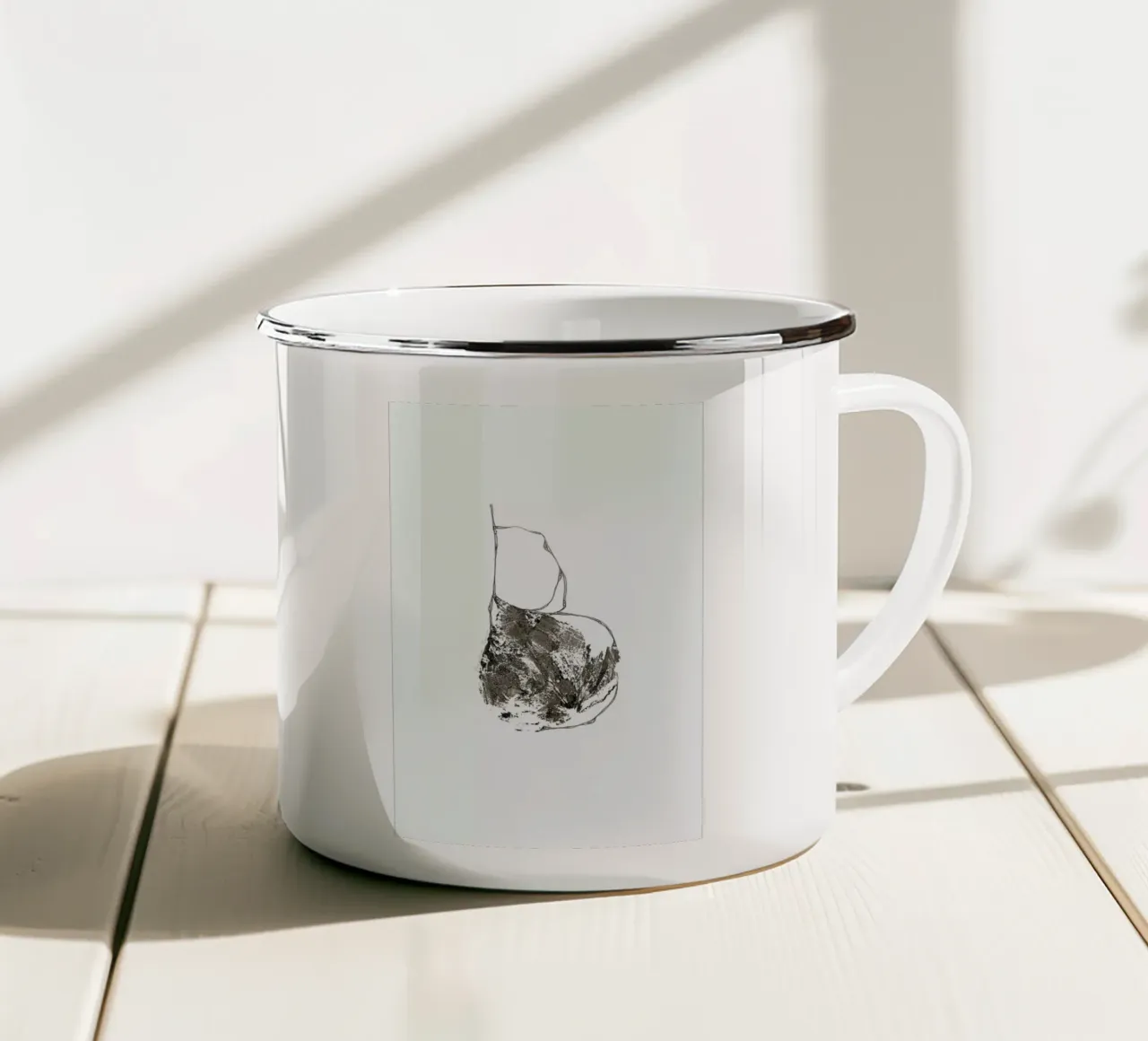 B taza de esmalte de Marina Guiu