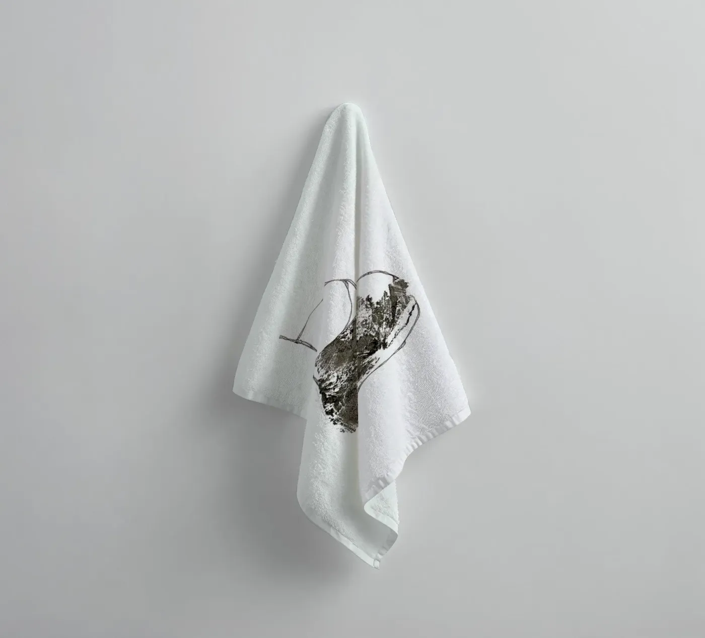 B badhanddoek van Marina Guiu