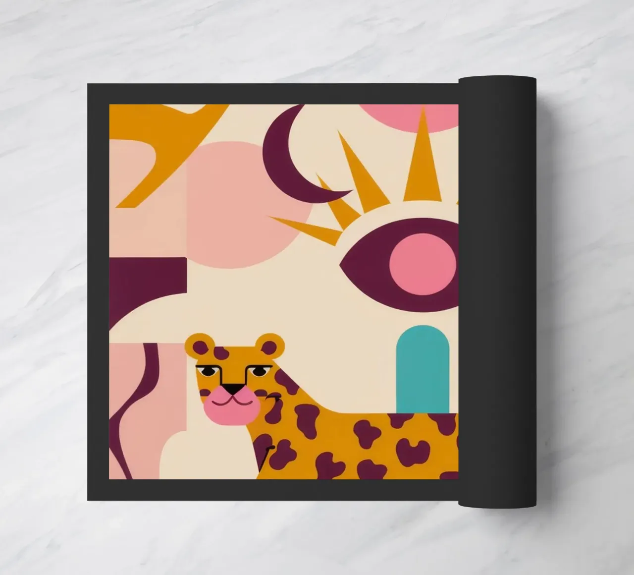 Leopardo e Sole zerbino da Demar Galleria