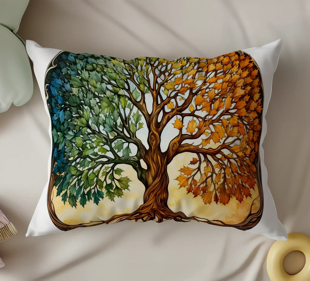 Albero della vita colorato cuscino da Spiritual Touch