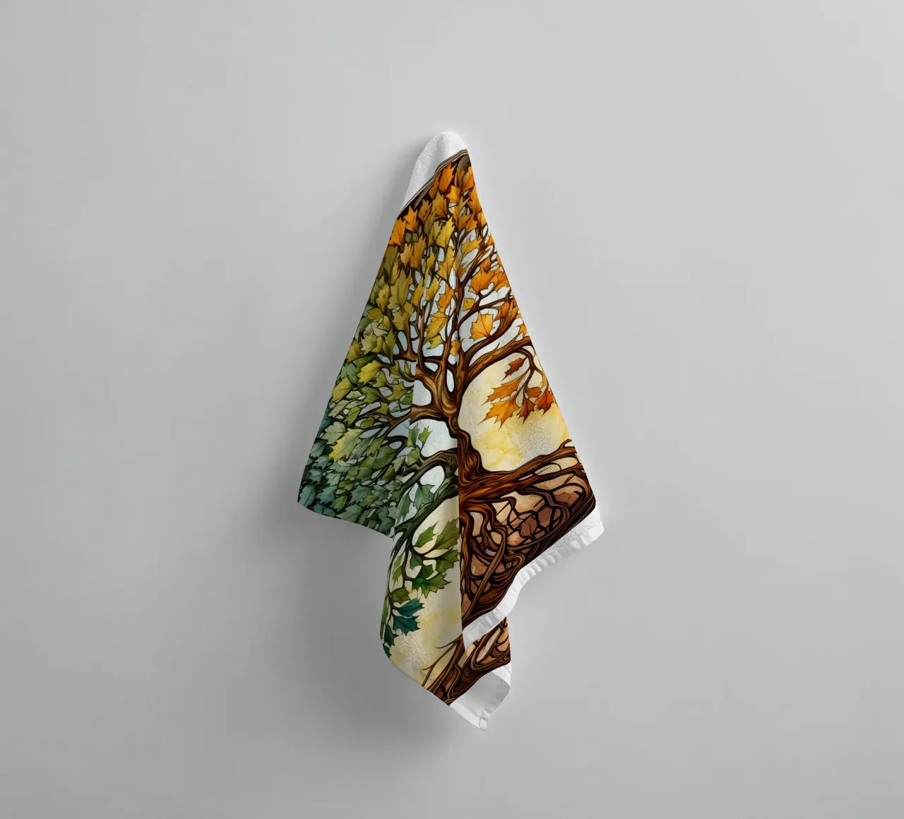 Albero della vita colorato asciugamano da bagno da Spiritual Touch
