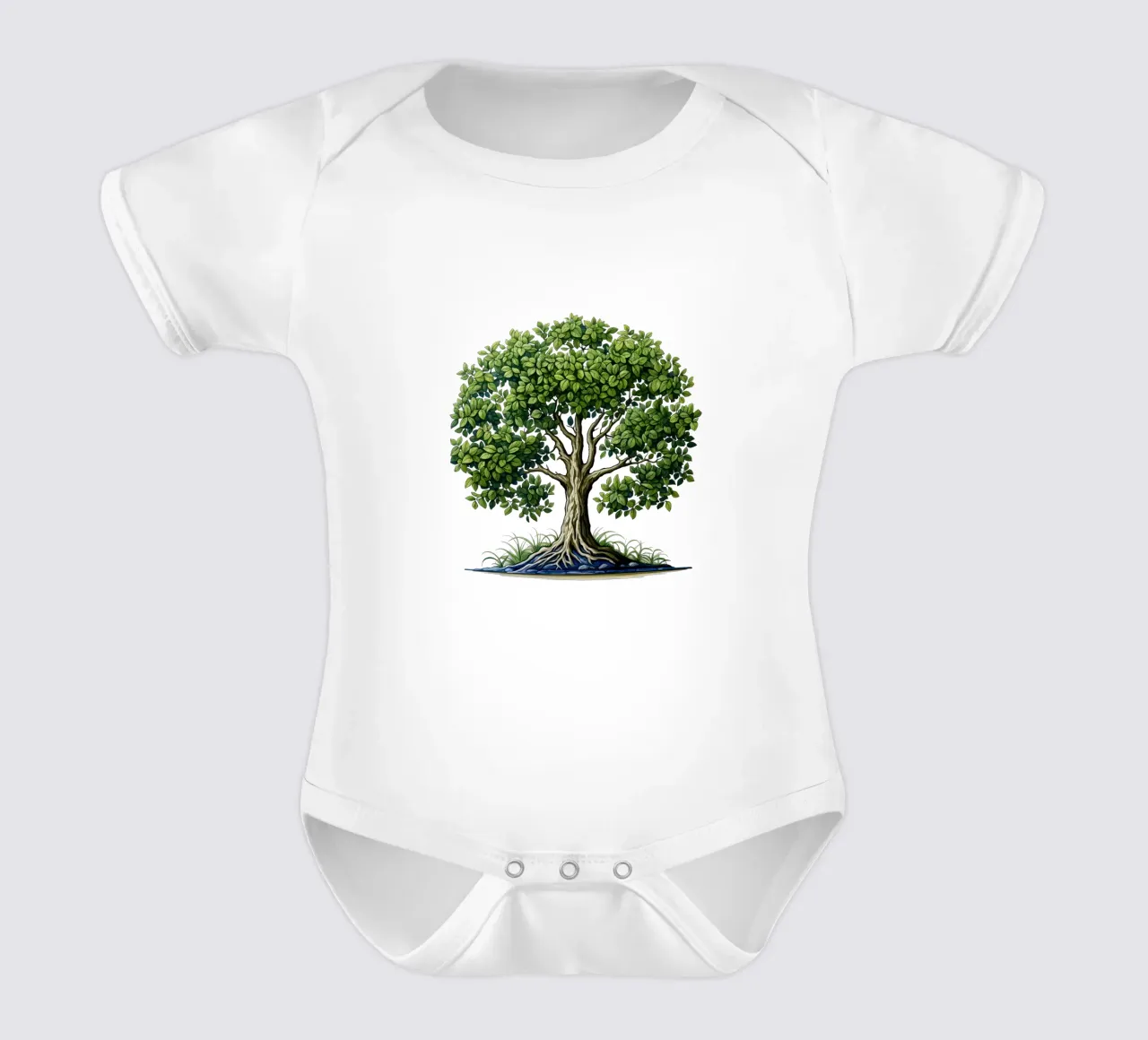 Albero della vita colorato body neonato maniche corte da Spiritual Touch