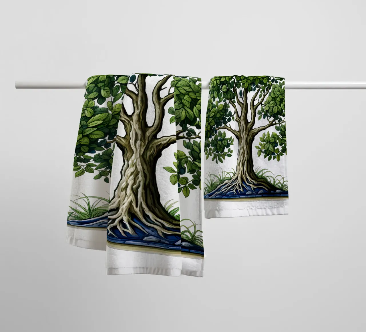 Albero della vita colorato asciugamano da bagno da Spiritual Touch